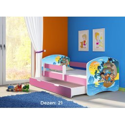 Krevet za decu Pink sa fiokom 160x80 acma 2 21