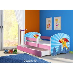 Krevet za decu Pink sa fiokom 180x80 acma 2 19