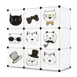DEČIJI ORMAR SA 9 POLICA CATS 2