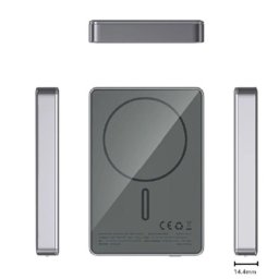 Apollon 4007249037756 power bank bezični 15w, 5000 mah, alu sivi ( w11gry )