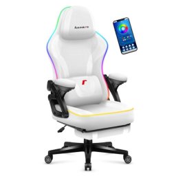 Huzaro gejmerska stolica force 4.6 rgb white mesh smart ( 8125 )