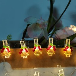 LED svetleći niz štipaljke "zvončići" 0.9m
