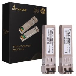 Extralink SFP+ 10G 2-pack SFP+ Module 10Gbps, 850 nm, 300m , multi mode ( 5289 )