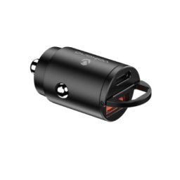 Volkano Obscurix Series VK-8007-BK 30W USB-A + USB-C USB auto punjač