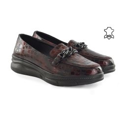 Kožne ženske cipele 3038-2BD bordo