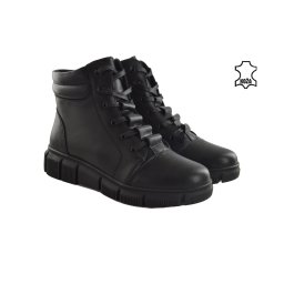 Kožne ženske duboke cipele 24303-1CR crne