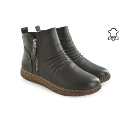 Kožne ženske duboke cipele W043257SV sive