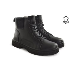 Kožne muške duboke cipele W188250CR crne