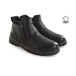 Kožne muške duboke cipele W188251CR crne