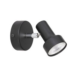 SPOT LAMPA 1XGU10 KONRAD 5322 CRNI RABALUX