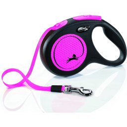 Flexi Povodac New Neon S Tape 5m - Roze