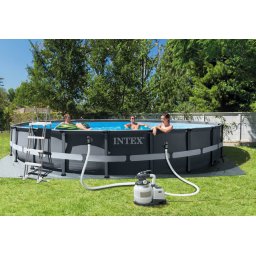 Intex 610 X 122 cm ULTRA FRAME bazen sa čeličnom konstrukcijom i peščanom pumpom