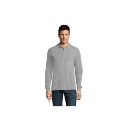 SOL'S Winter II muška polo majica sa dugim rukavima Grey melange 3XL ( 311.353.74.3XL )