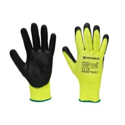 Monsun Rukavice m625 vis-tex otporne na prosecanje sa pu premazom žute,vel.9 ( 60487 )