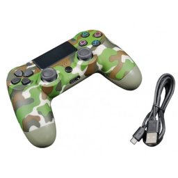 JPD-Wireless-Thrillershock PC/PS4 CAMO GREEN Gembird Bezicni gamepad sa dvostrukom vibracijom v2