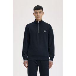 FRED PERRY HALF ZIP DUKS NAVY