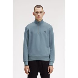 FRED PERRY HALF ZIP DUKS BLUE
