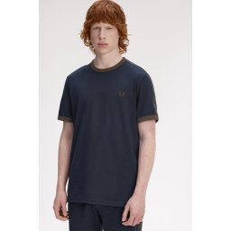 FRED PERRY RINGER MAJICA NAVYBT