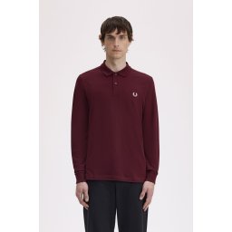 FRED PERRY M6006 LONG MAJICA OXBLOOD