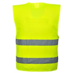 Monsun Prsluk hi-vis m474 sa dve horizontalne trake žuti vel.4xl/5xl ( 60630 )