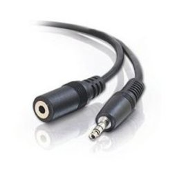 E-green audio 3.5mm stereo (m) - 3.5mm stereo (f) nastavak 3m crni Kabl ( 19478 )