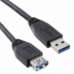 E-green usb 3.0 a - usb 3.0 a m/f 1.8m crni Kabl ( 50879 )