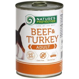 Nature's Protection konzerva za pse - govedina i ćuretina 400g
