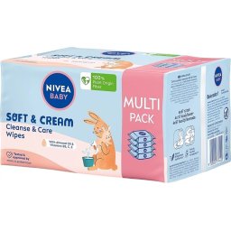 Nivea Baby Soft & Cream vlažne maramice 4x57 komada MULTI PACK