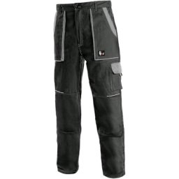Canis Radne pantalone do struka luxy josef crno-sive vel.56 ( 55185 )