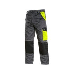 Canis Radne pantalone do struka phoenix cefeus sivo-žute, vel.52 ( 65380 )