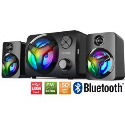 Bluetooth zvučnici 2.1 Microlab U210, 11W (5W, 2x3W) 3,5mm, SD, FM radio, Bluetooth