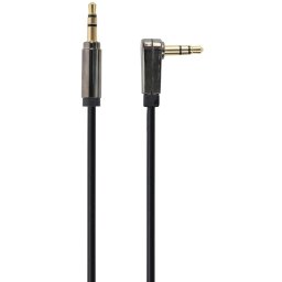 CCAPB-444L-1M Gembird AUX 3.5mm stereo plug to 3.5mm desni ugao stereo plug audio kabl pozlaceni 1m