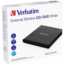 VERBATIM EKSTERNI CD 24X/DVD 8X REZAC USB 2.0 CRNI-53504
