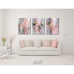 Moderne slike na platnu Roze tisina ms254