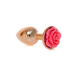 Anal plug gold rose pink