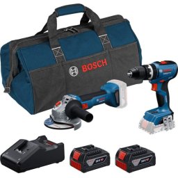 Bosch akumulatorski set alata GSB 18V-65 + GWS 18V-8 + 2x GBA 4,0 Ah + torba, 0615A5008Z