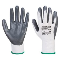 Portwest Rukavice a310 flexo grip belo/siva vel.s ( 63461 )