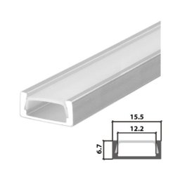Set aluminijumski profil za LED trake 1m 15.5x6.7 ( LPR-610/1-SET )