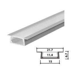 Set aluminijumski profil za LED trake 1m 21.7x6.7 ( LPR-618/1-SET )