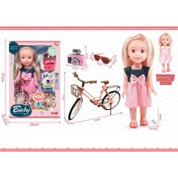 Lutka za igru set sa biciklom ( 534468 )