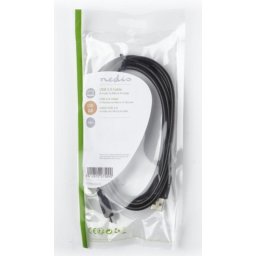 Nedis CCGP60880BK20 micro USB kabl 2.0, 480Mbps, 2m, okrugli