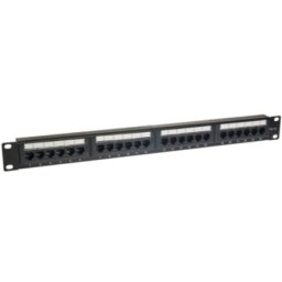 MikroTik Patchcord kabel panel UTP 5e, 24, Rek 19“ 1U