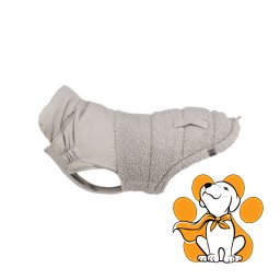Trixie Ajou Beige S 40cm, Bež Zimska Jakna Sa Čičak Trakom i Kragnom