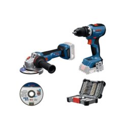 Bosch GSR 18V-65 + GWS 18V-11 + 45-delni set bitova, akumulatorski set ( 0615A50091 )