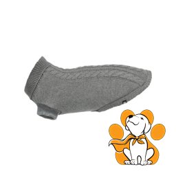Trixie Kenton Grey XS 27cm, Sivi Džemper Za Pse Sa Trakama Za Zadnje Noge