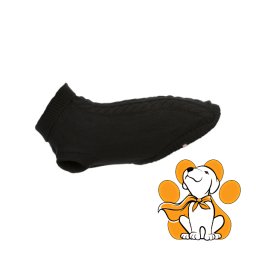 Trixie Kenton Black S 36cm, Crni Džemper Za Pse Od Sintetičke Vune