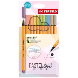 Lajner set Stabilo point 88-8 pastel