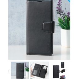 Futrola maska za Honor X7d Canvas preklop crna