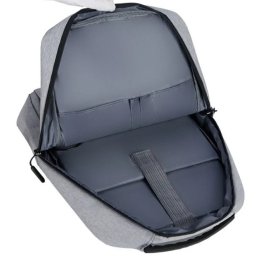 NCC-15-KLB011 Gembird Ranac poslovni Sivi za laptop 15,6inc 41x28x12cm USB konektor, 420g