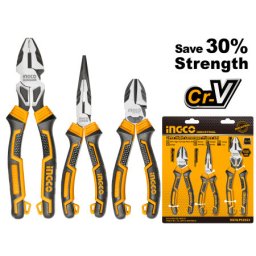Ingco ojačan set klešta 180-240mm industrial ( HKHLPS2832 )